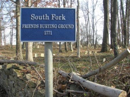 The Quaker burial grounds c. 1770